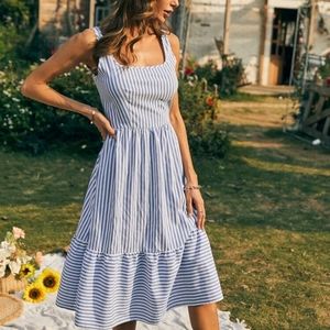 Adorable Blue and White Dress